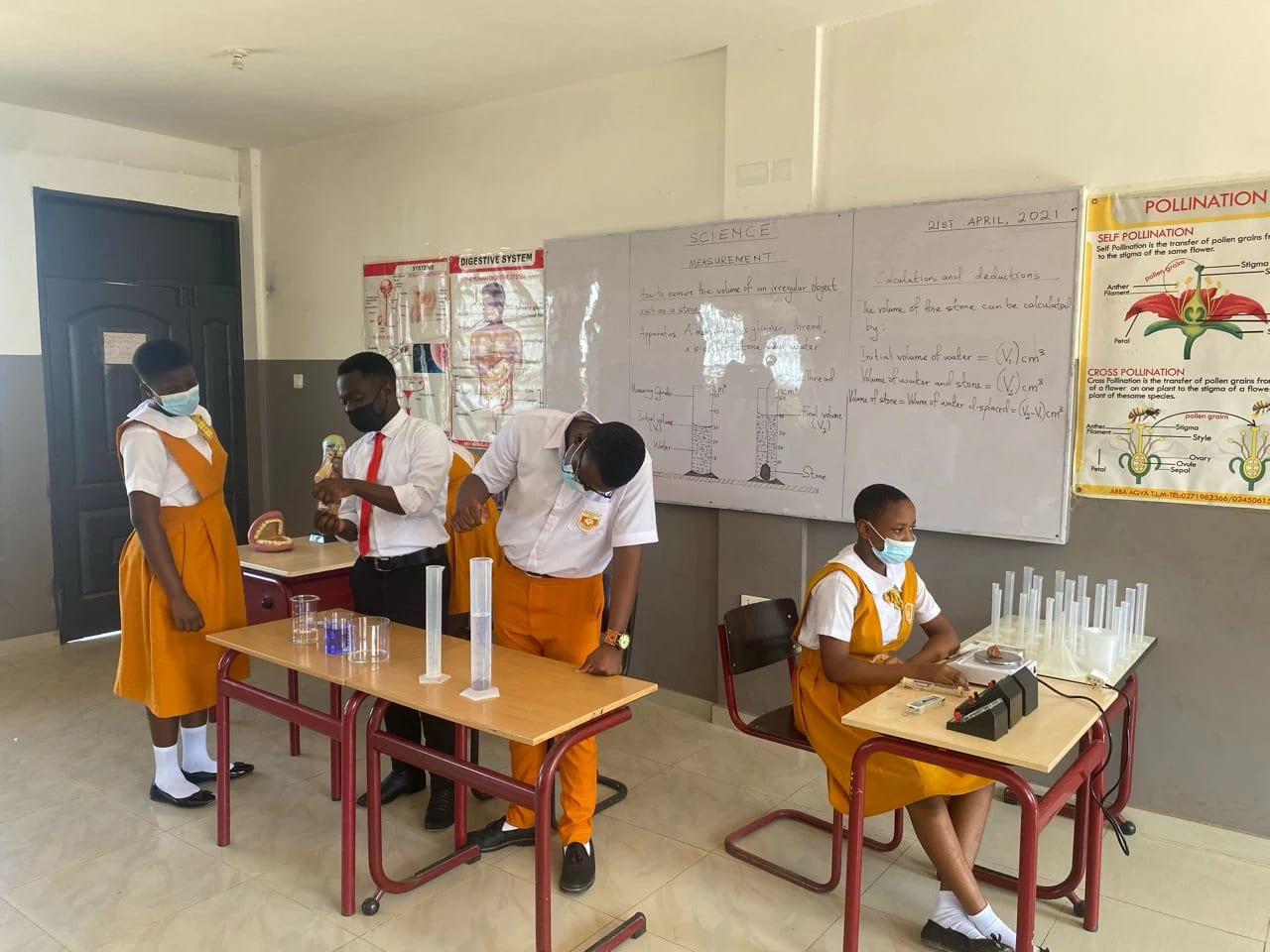 Divine International School pupils during practical science activity 3.