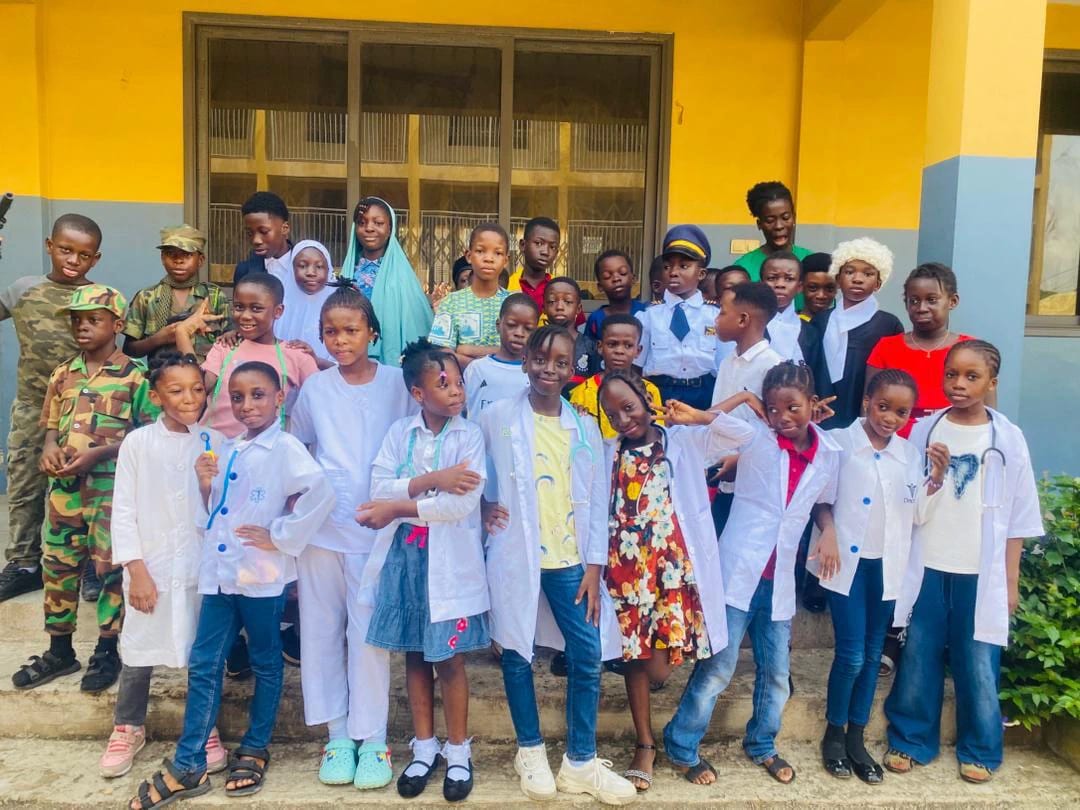 Divine International School pupils during Career Day: career day community.