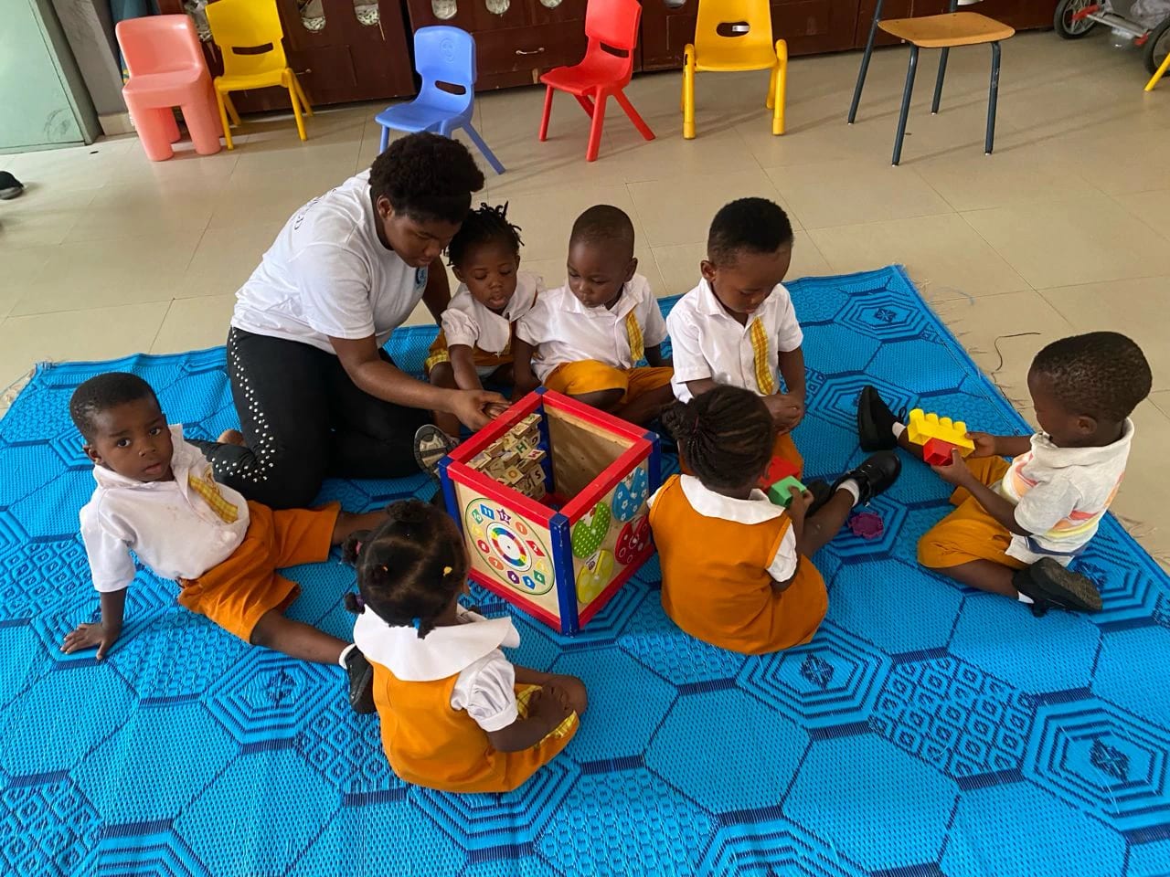 Divine International School pupils during learning through play.