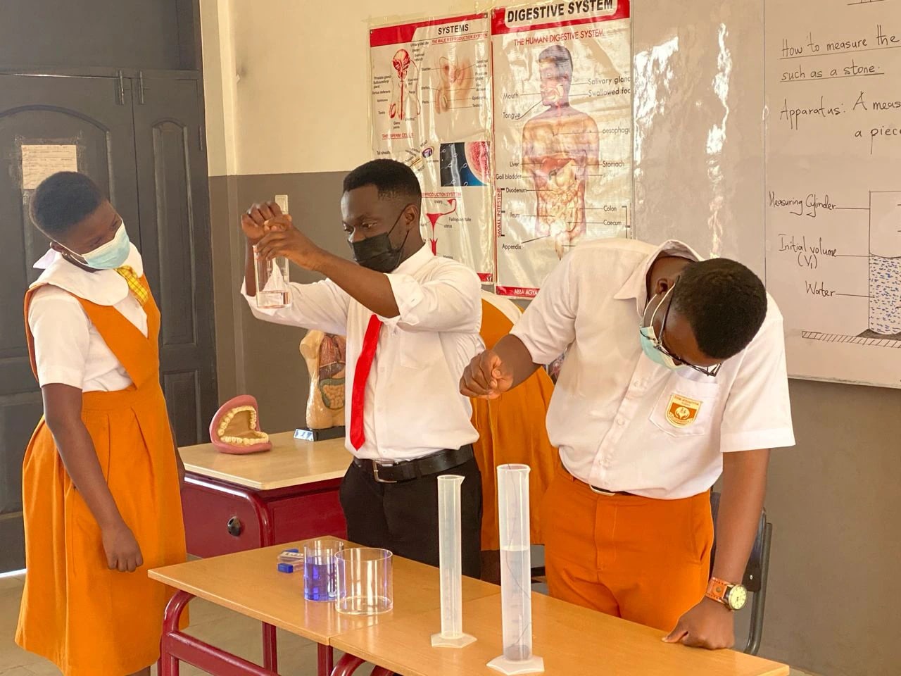 Divine International School pupils during practical science activity 2.
