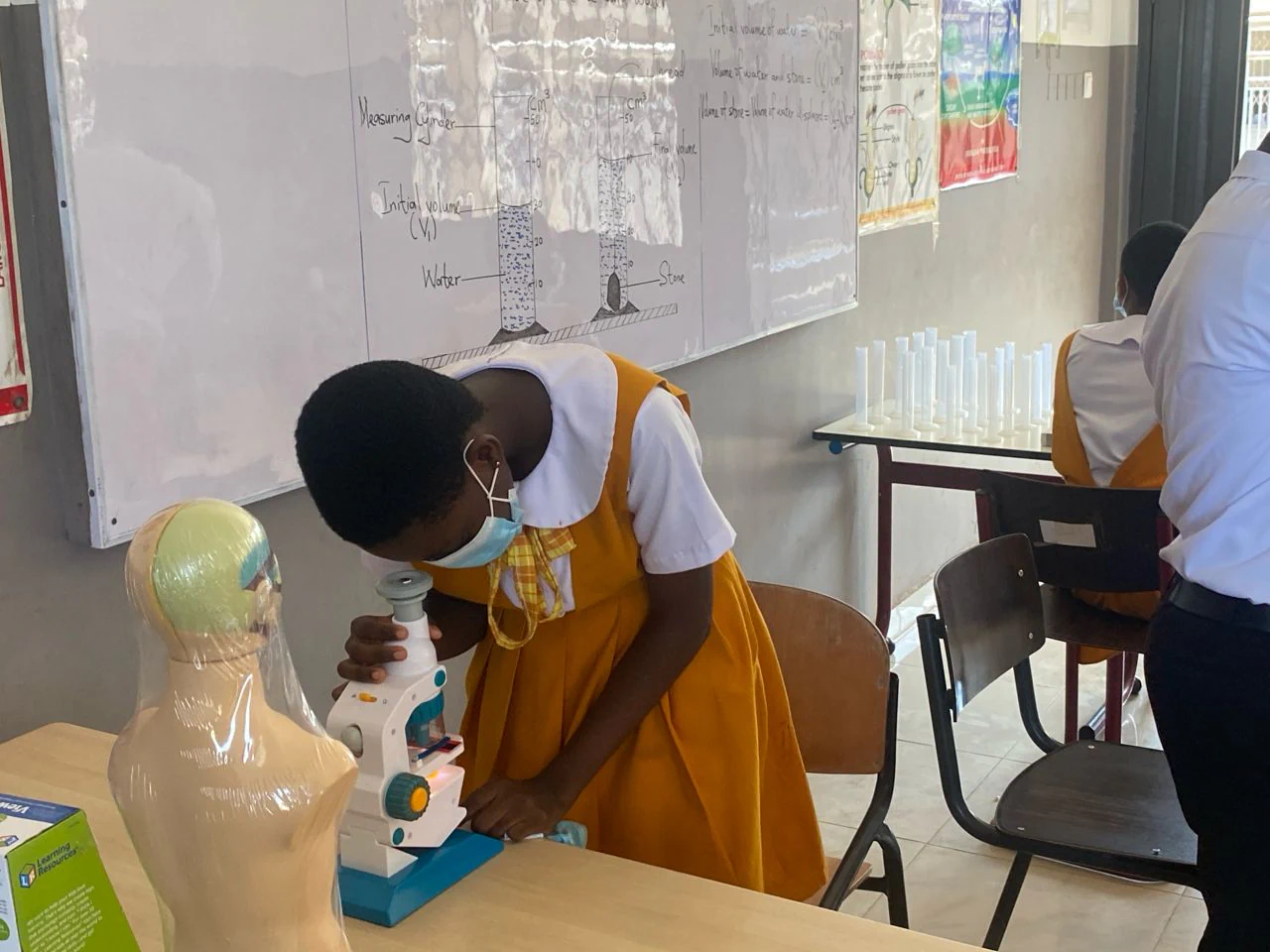 Divine International School pupils during practical science activity 4.