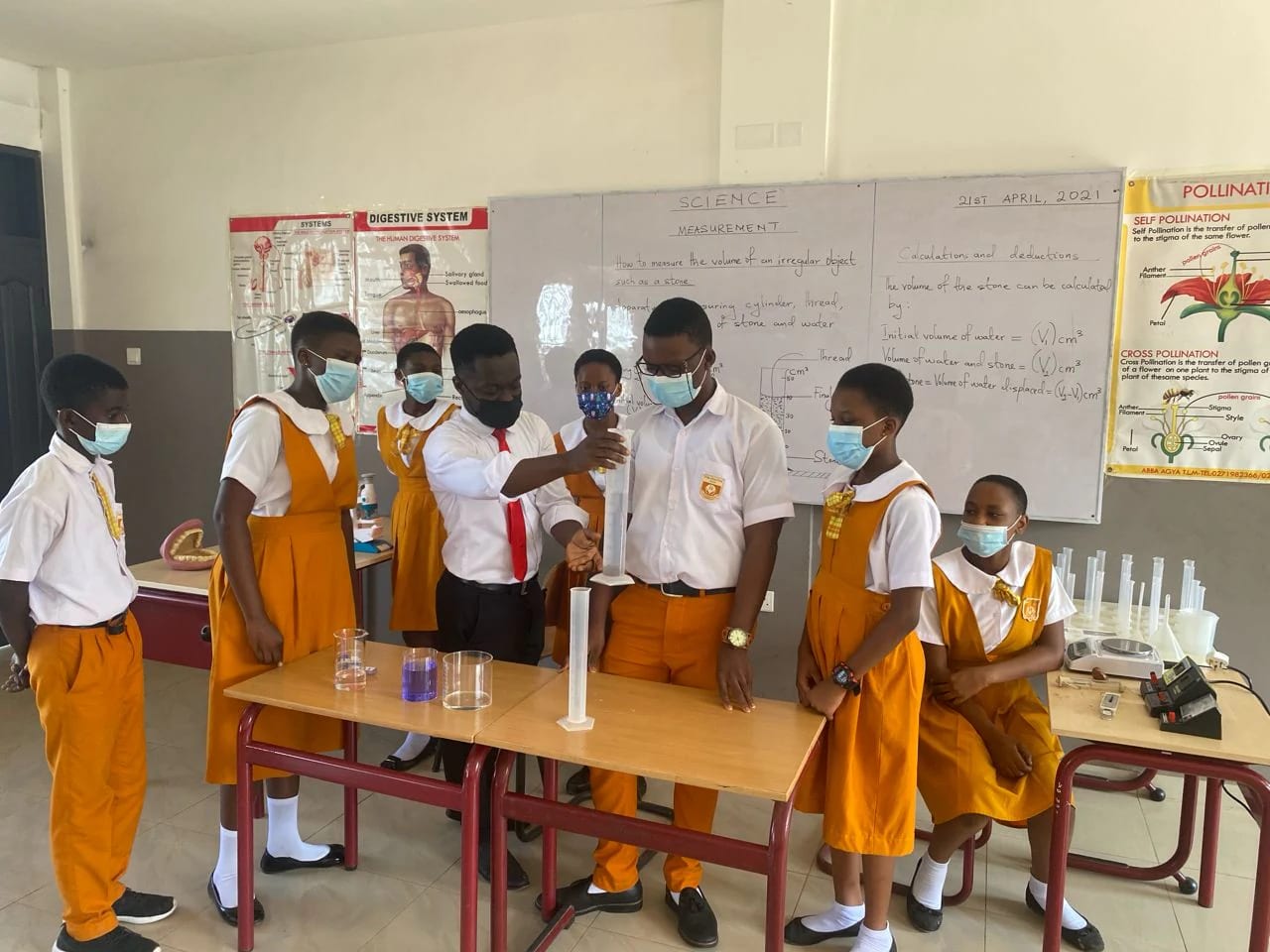 Divine International School pupils during practical science activity 5.
