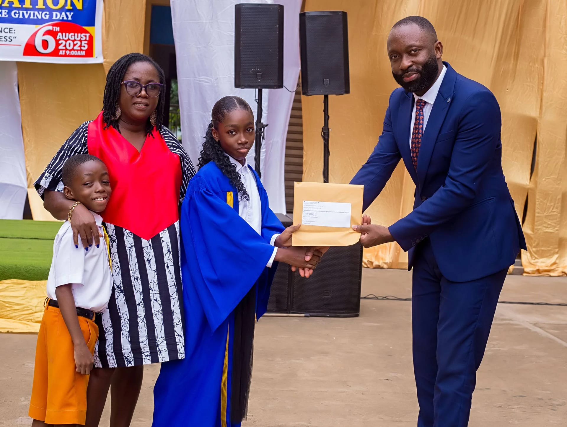 A Divine International School recognition moment: award moment 10.