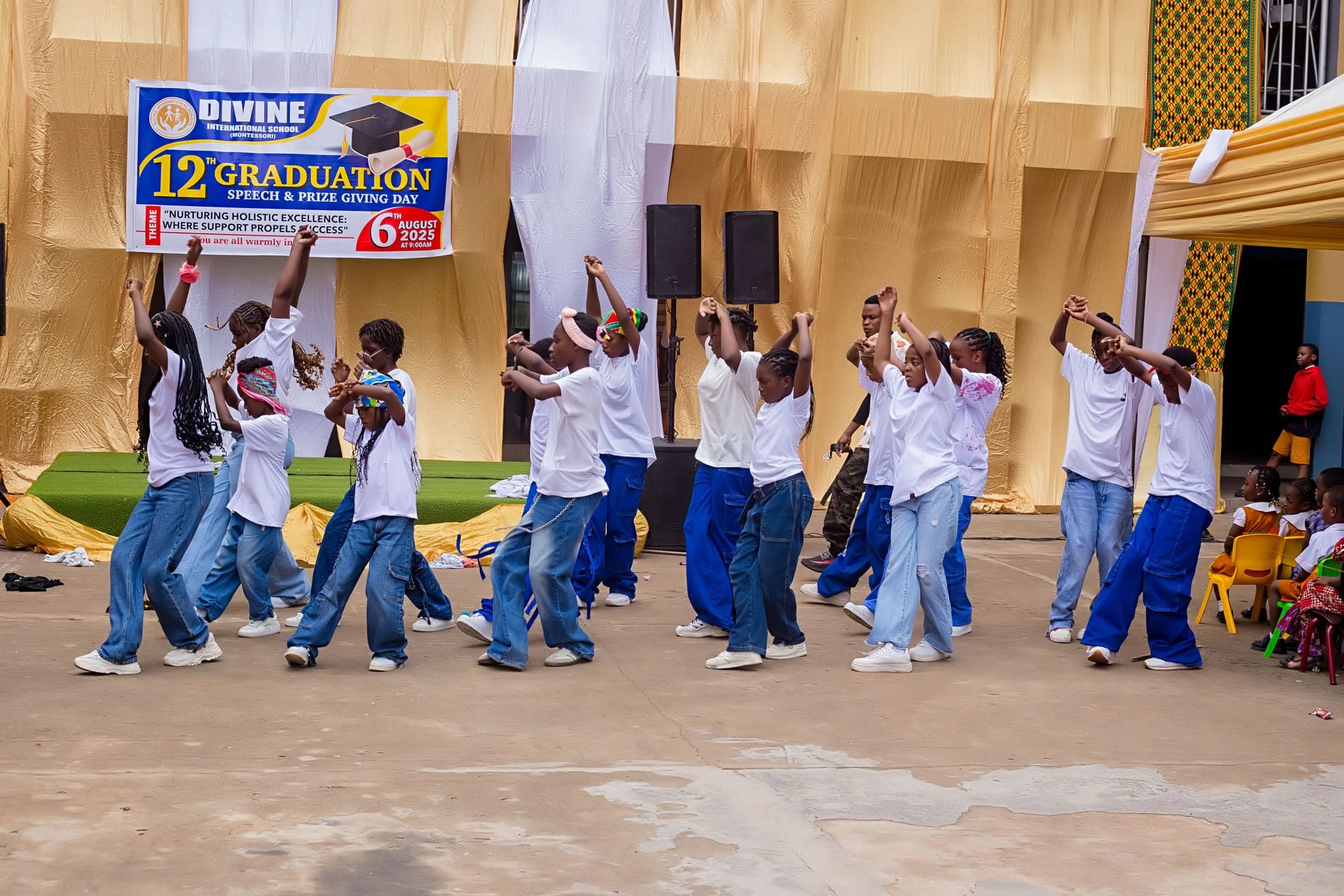 Divine International School pupils performing cultural performance 3.